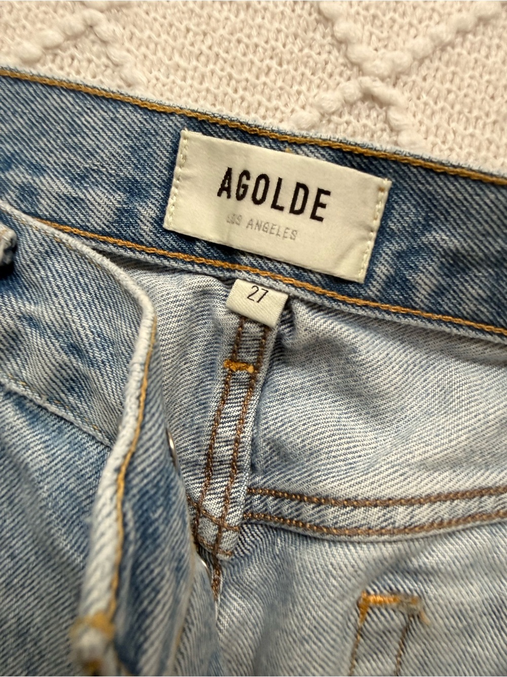 Agolde Light Blue High-Rise Jeans